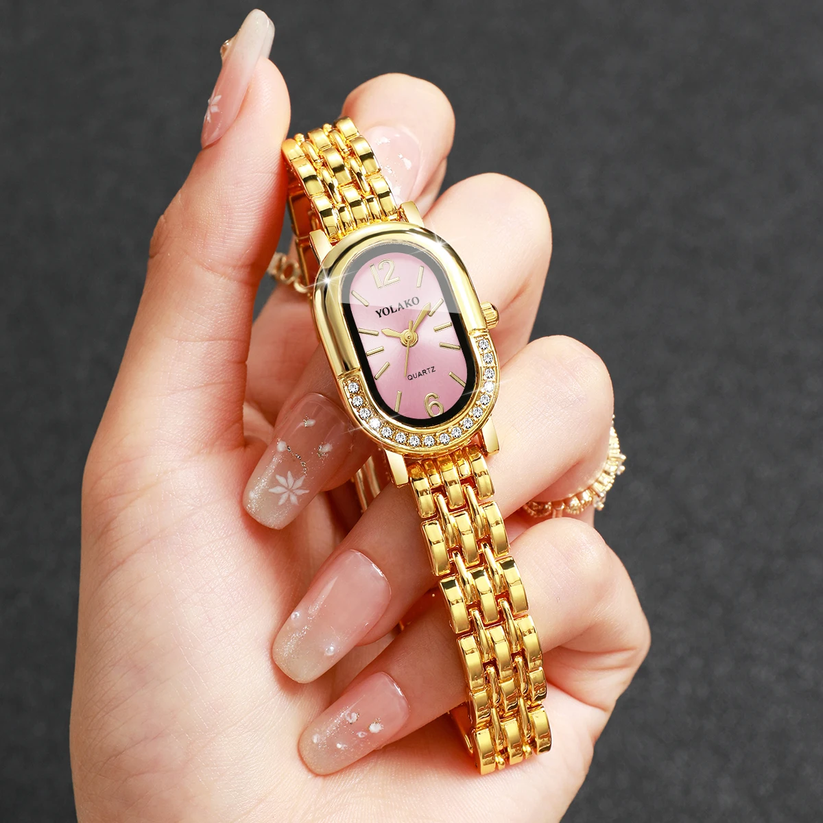 Luxury Watch Display Case - Luxe strass dames quartz horloge mode