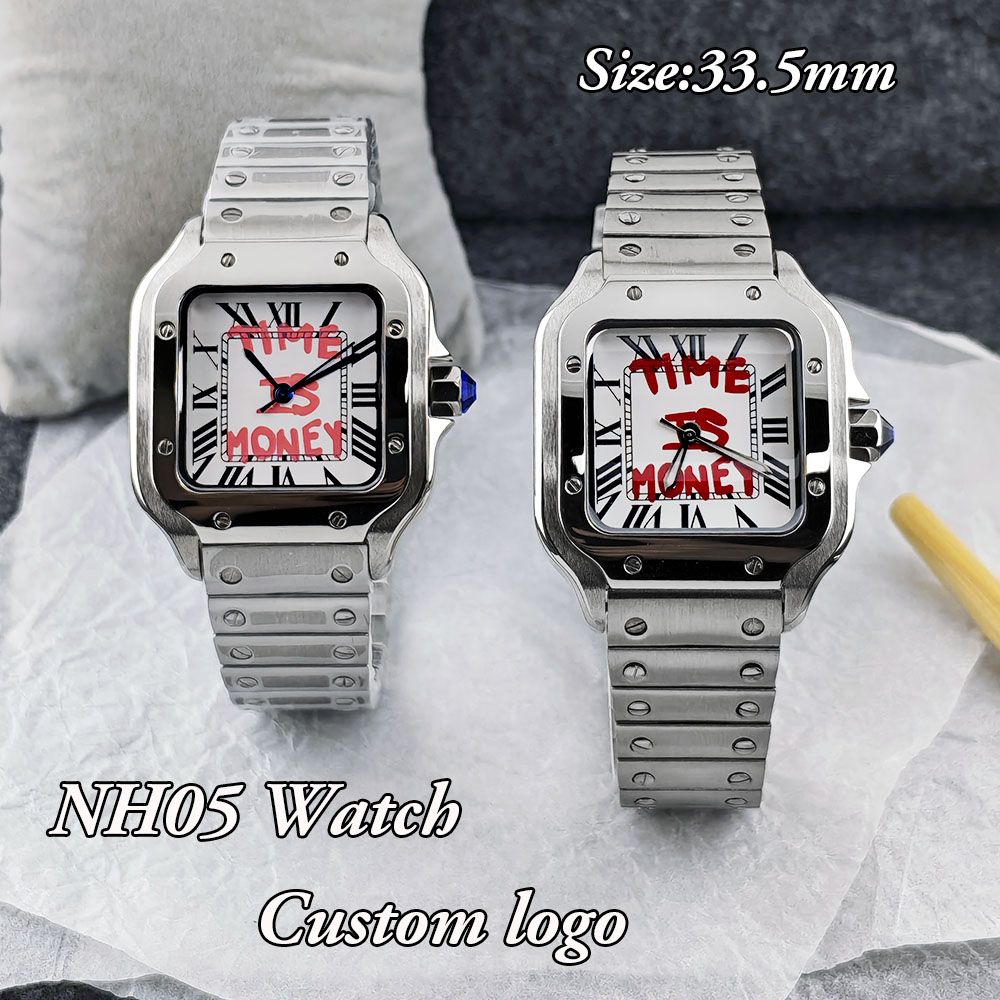 Luxury Watch Time - Nieuw NH05 vierkant horloge Time is
