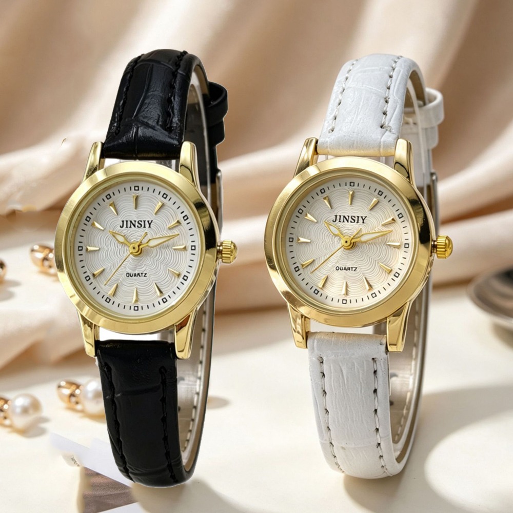 Luxury Watch With Leather Strap - Mode lederen band quartz horloge luxe