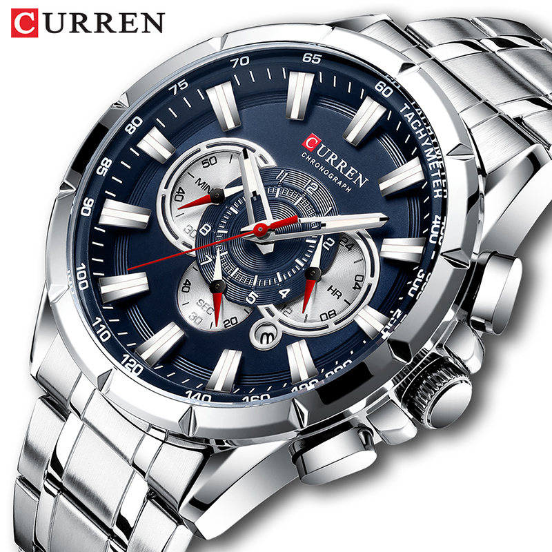 Luxury Watch Audemars Piguet - Curren Horloge Mannen Waterdichte Chronograaf Militaire