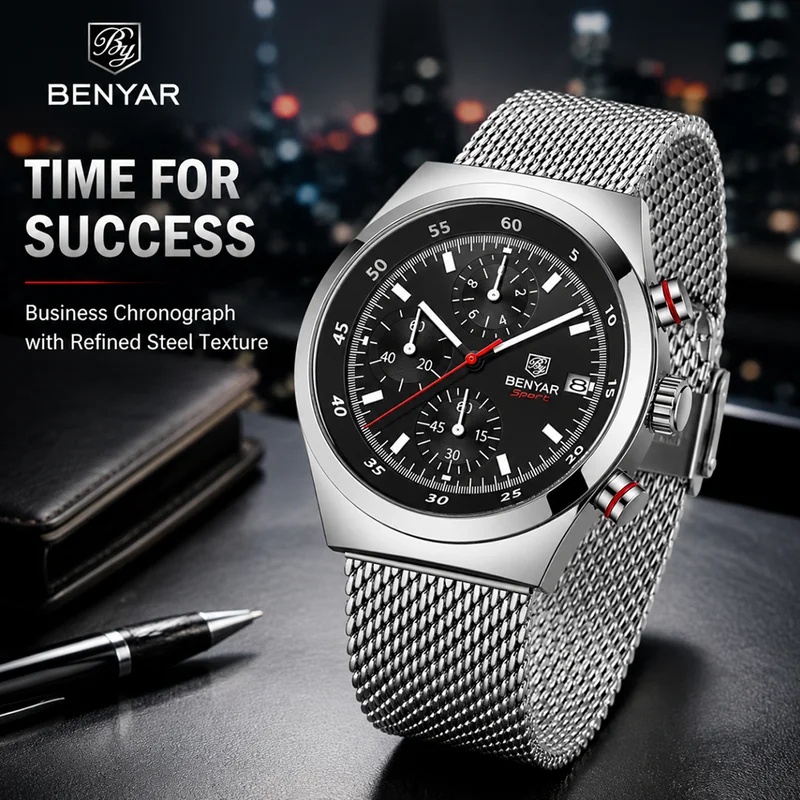 Luxury Quartz Watch Brands - BENYAR 2026 Nieuw Top Luxe Merk