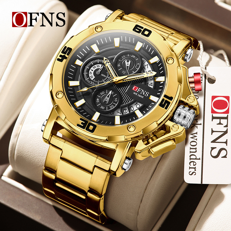 Luxury Watch Hublot - OFNS 7502 Luxe quartz herenhorloge met