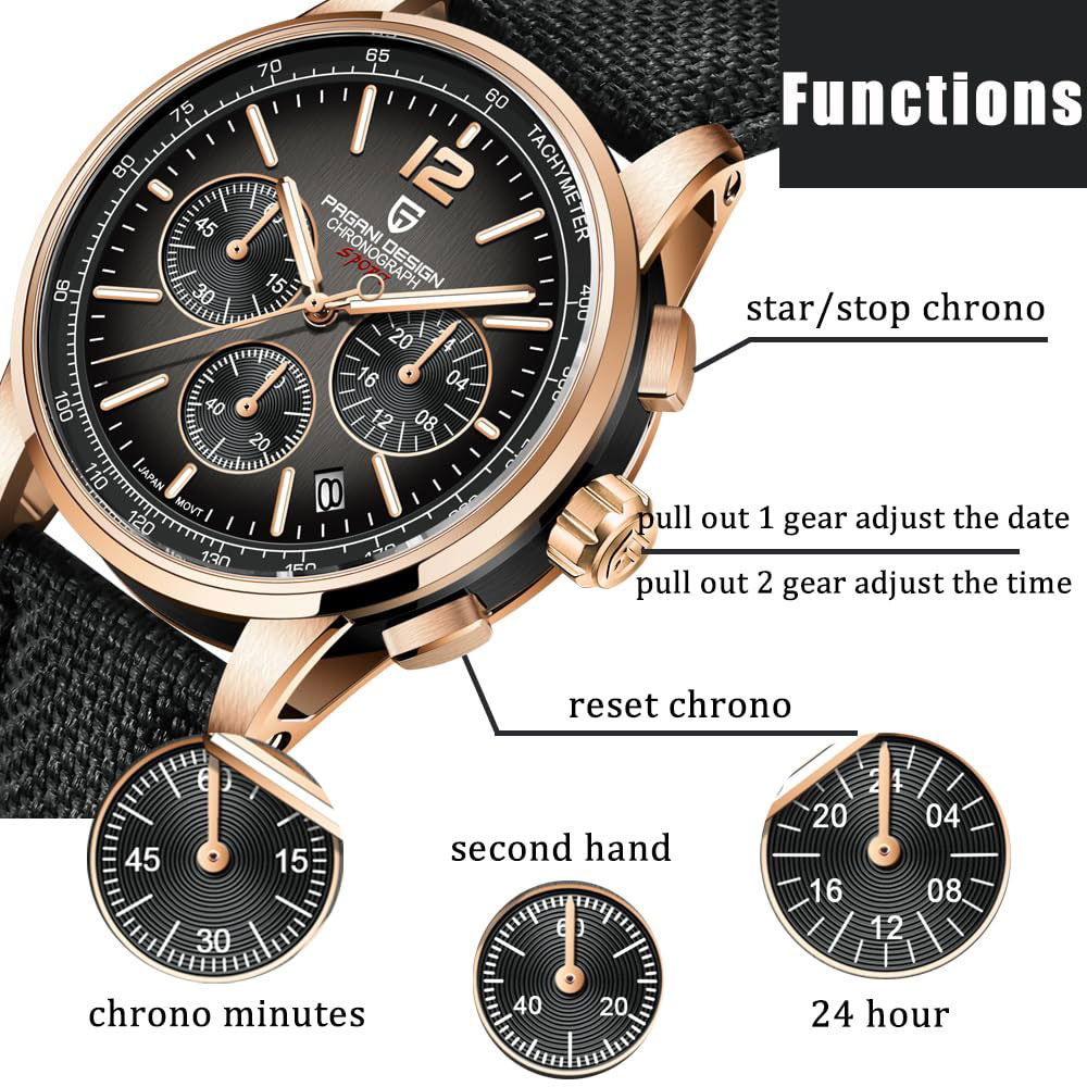 Luxury Quartz Watch Brands - PAGANI ONTWERP Nieuwe Heren Horloge 41mm