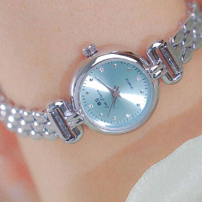 Luxury Watch With Leather Strap - 2024 Nieuwe Luxe Ijs Blauw Zilver
