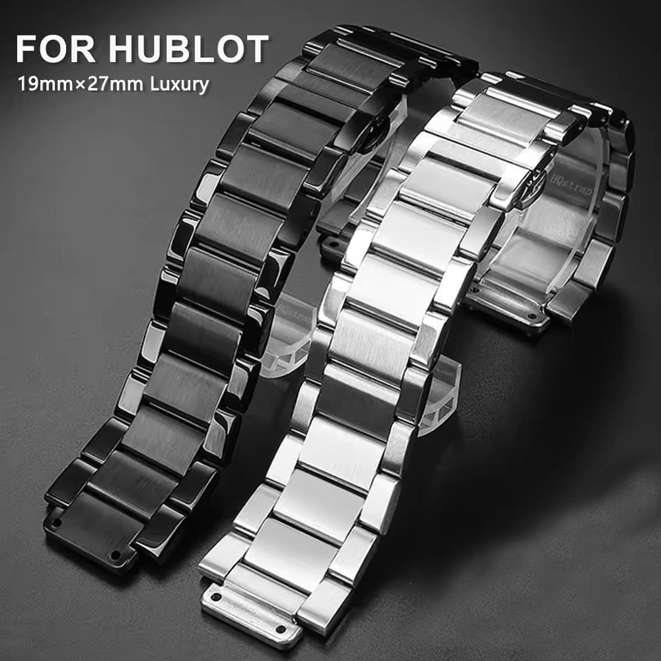 Luxury Watch Hublot - 19mm-27mm massief roestvrijstalen horlogeband voor Hublot