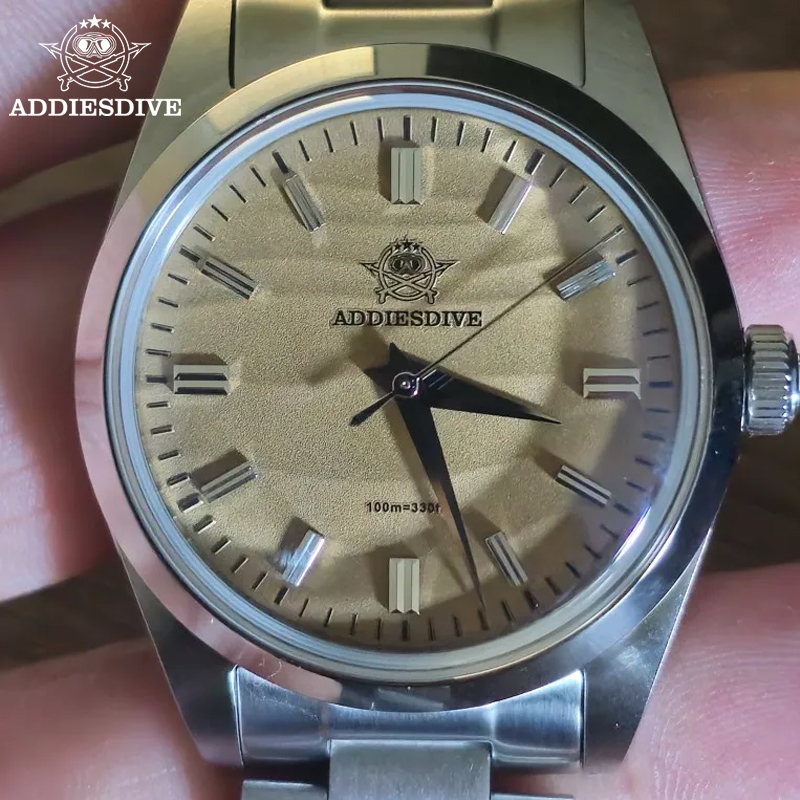 Luxury Watch Time - ADDIESDIVE Zandwijzerplaat Herenhorloge Koepelvormig glas VH31