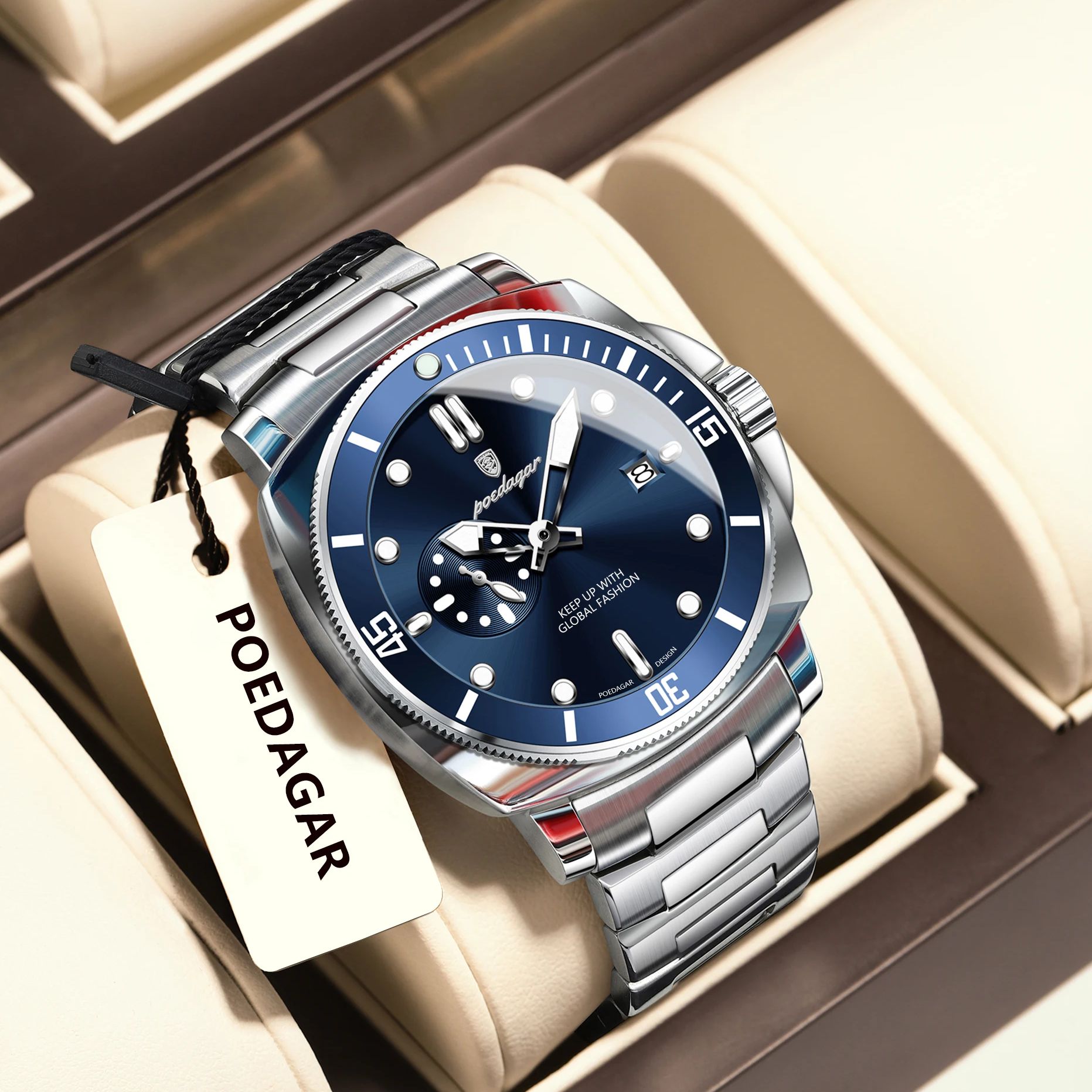 POEDAGAR Topmode luxe horloge  - Luxury Watch Time recensie en prijs