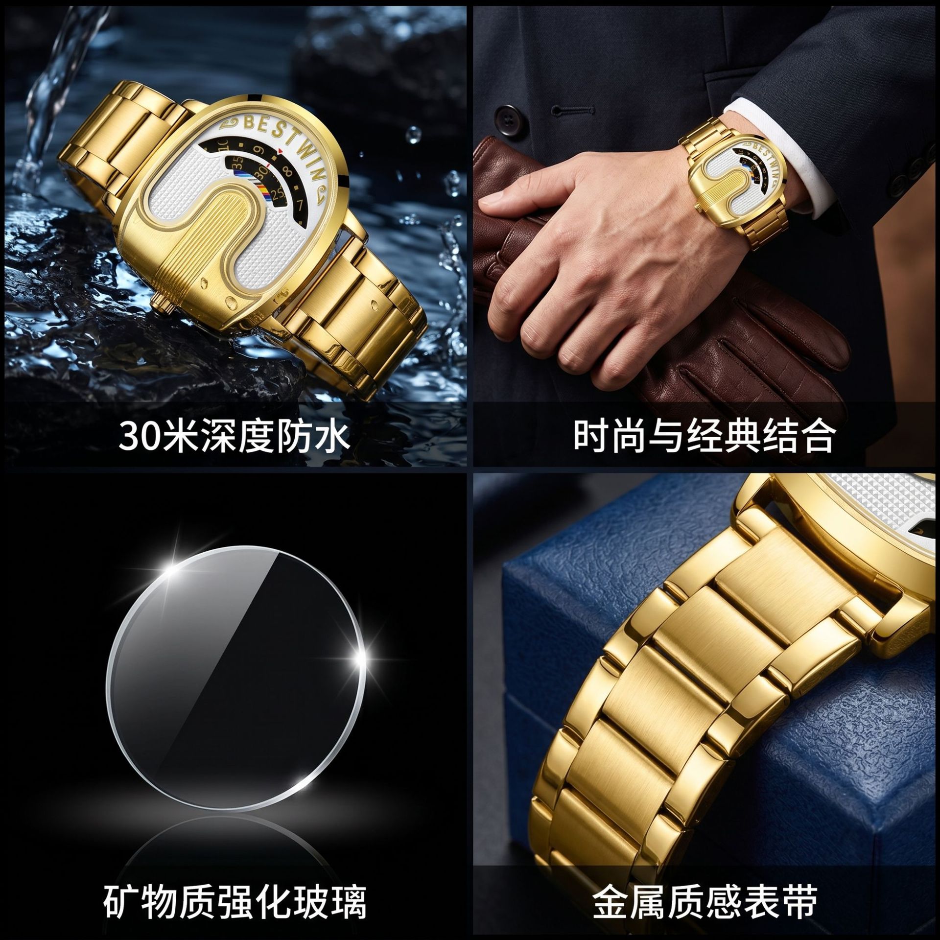 Gold Top Merk Luxe Herenhorlog - Luxury Quartz Watch Brands recensie en prijs