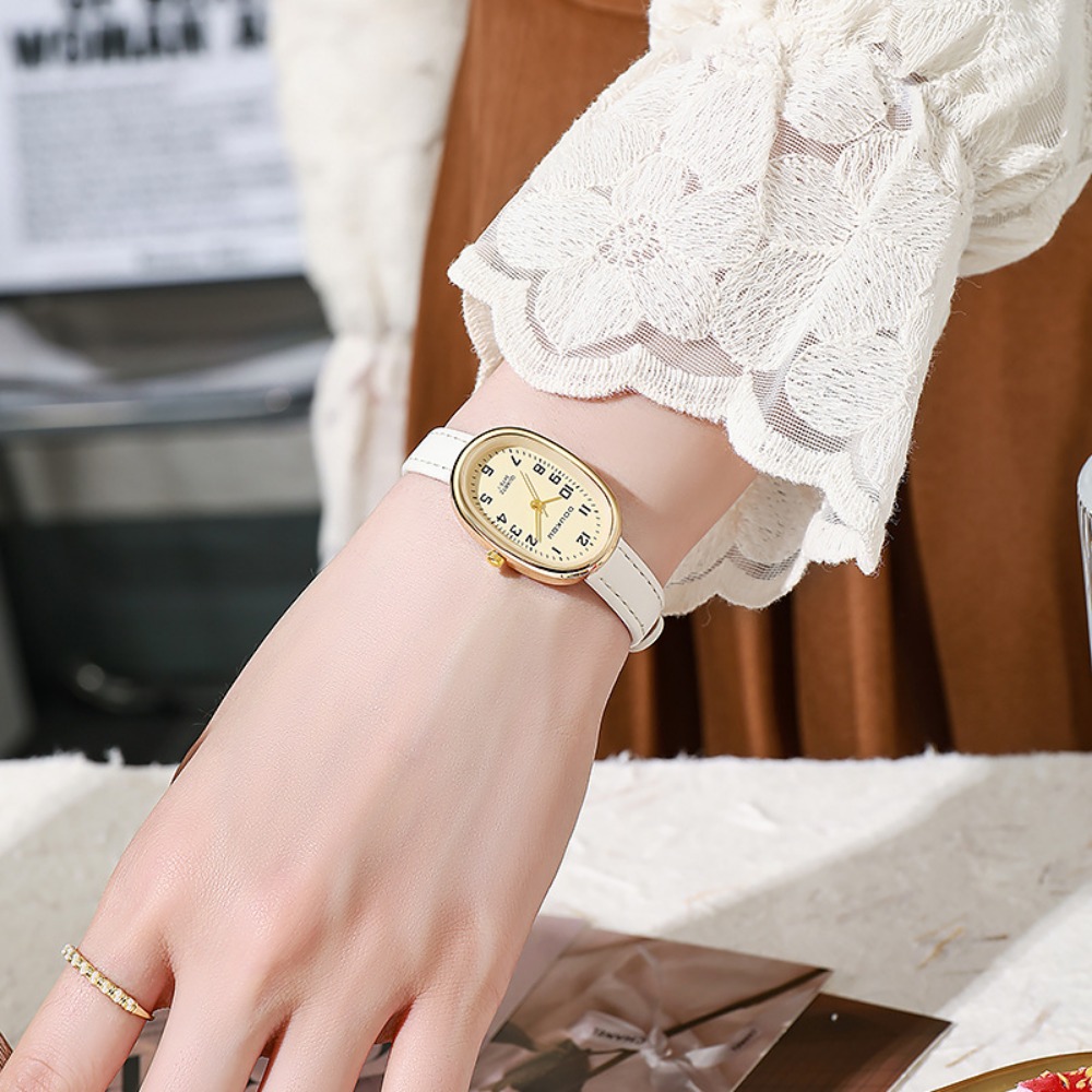 Luxe Ovale Wijzerplaat Vrouwen - Luxury Watch With Leather Strap recensie en prijs