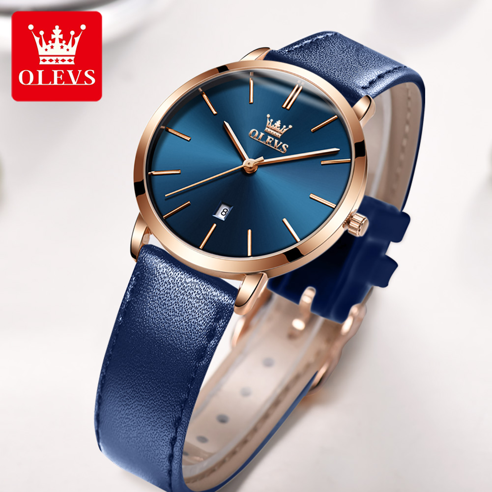 Olevs Mode Ultra Dunne Womens  - Luxury Watch With Leather Strap recensie en prijs