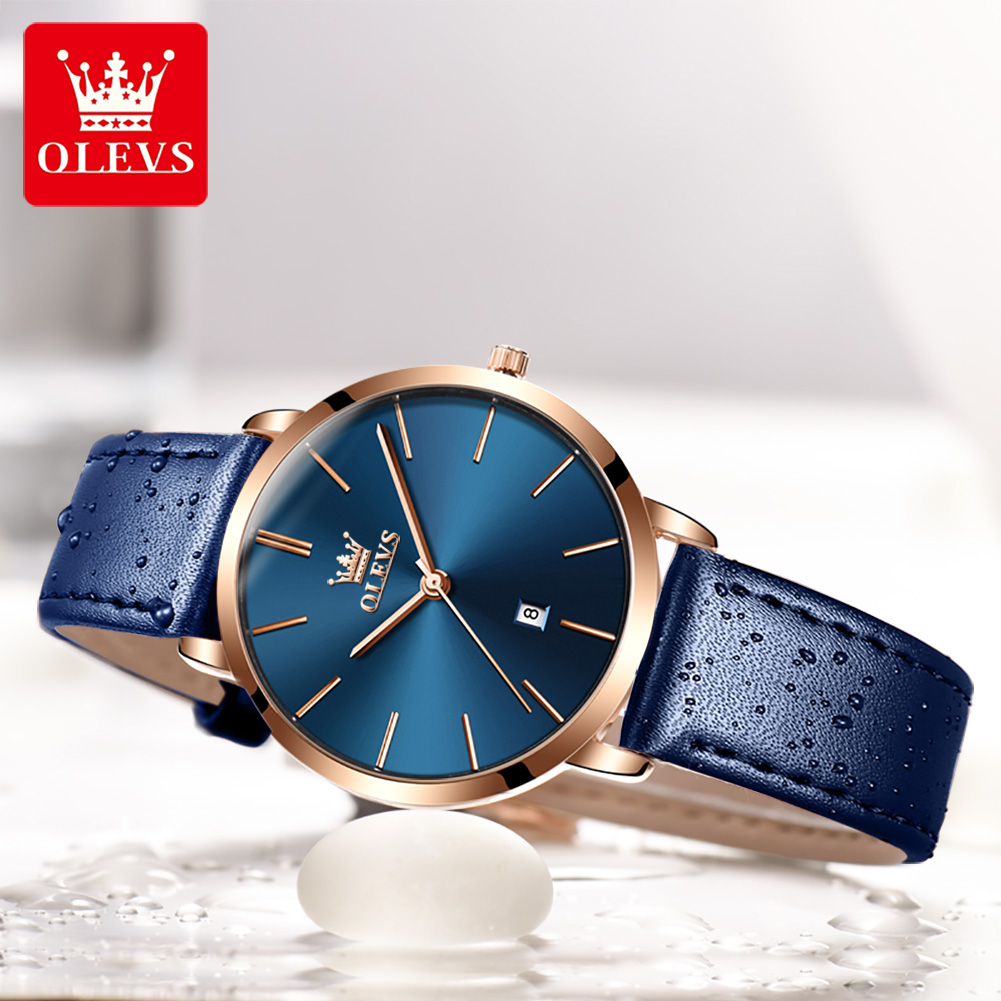 Olevs Mode Ultra Dunne Womens  - Luxury Watch With Leather Strap recensie en prijs