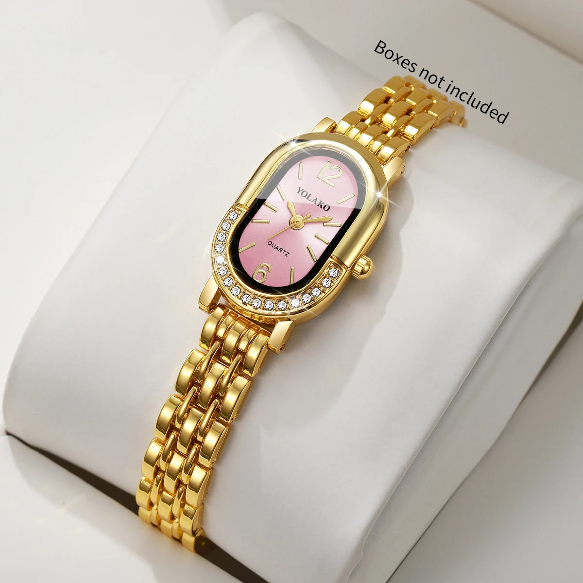 Luxe strass dames quartz horlo - Luxury Watch Display Case recensie en prijs