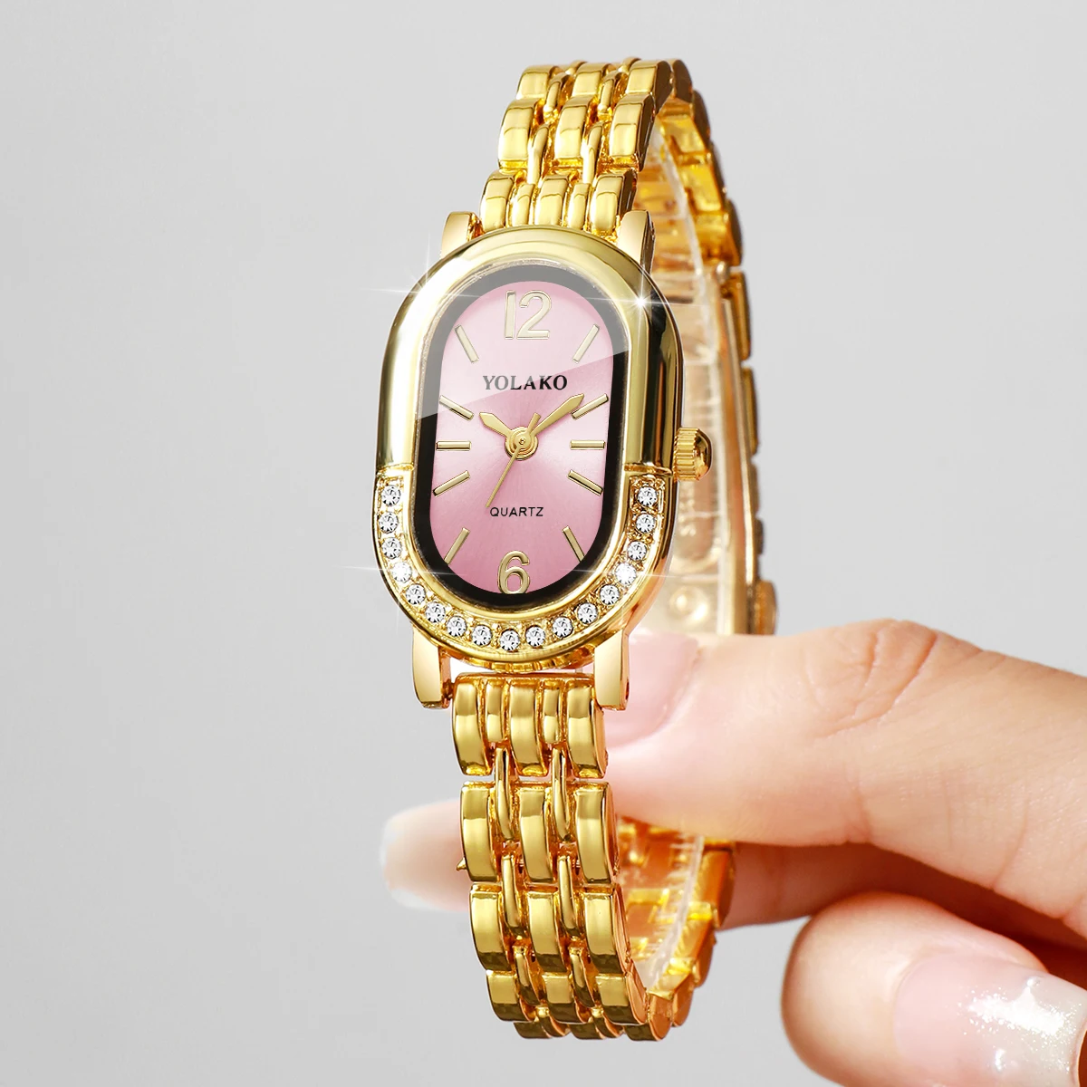 Luxe strass dames quartz horlo - Luxury Watch Display Case recensie en prijs