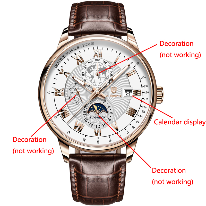 QINGXIYA Merk Mode Lederen Qua - Luxury Watch And Price recensie en prijs