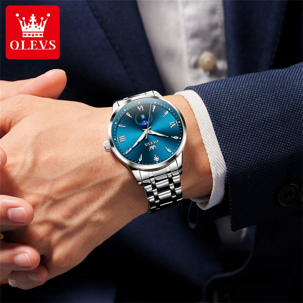 OLEVS Moon Phase herenhorloges - Luxury Quartz Watch Brands recensie en prijs