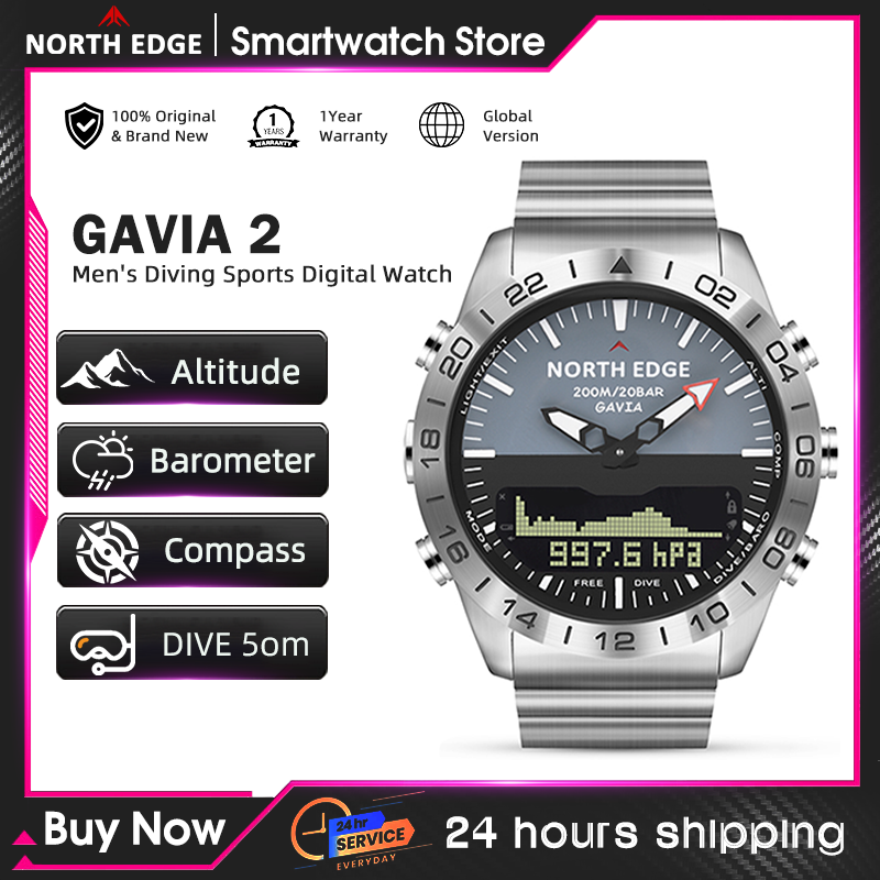 NORTH EDGE Heren duikhorloge M - Field Watch Military recensie en prijs