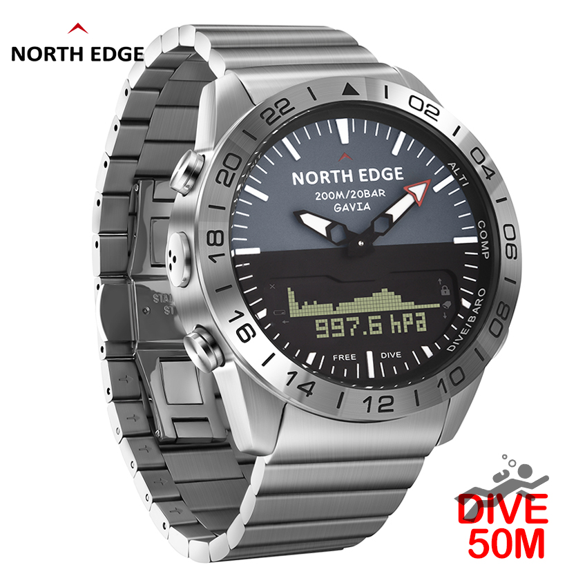 NORTH EDGE Heren duikhorloge M - Field Watch Military recensie en prijs