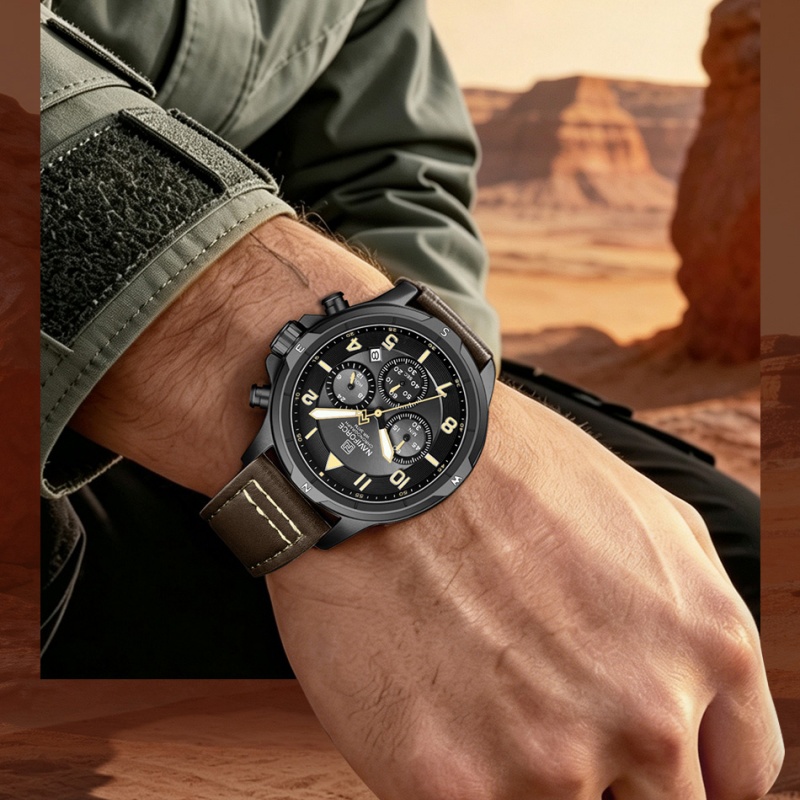 NAVIFORCE Heren Stijlvol Chron - Field Watch Military recensie en prijs