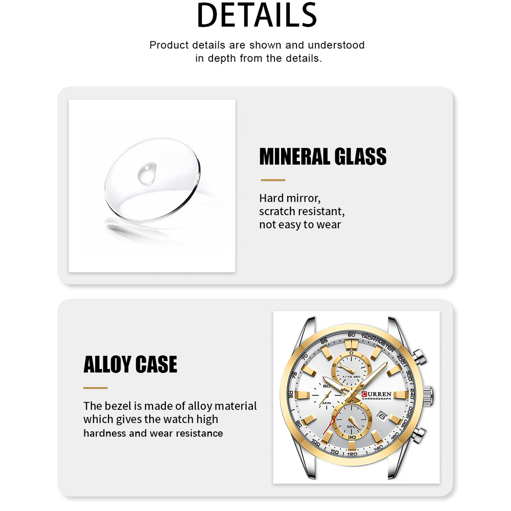 CURREN Luxe mode chronograaf w - Luxury Watch Audemars Piguet recensie en prijs