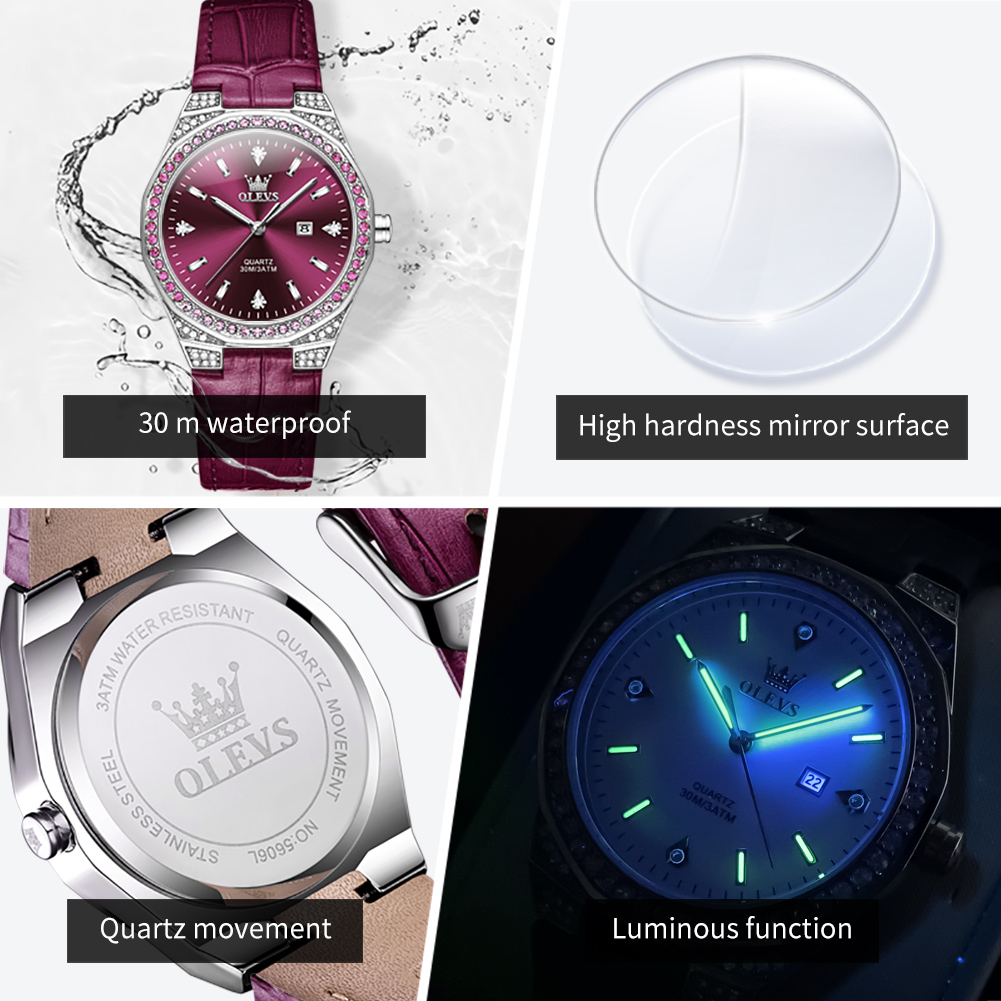 OLEVS Originele dameshorloges  - Luxury Watch With Leather Strap recensie en prijs