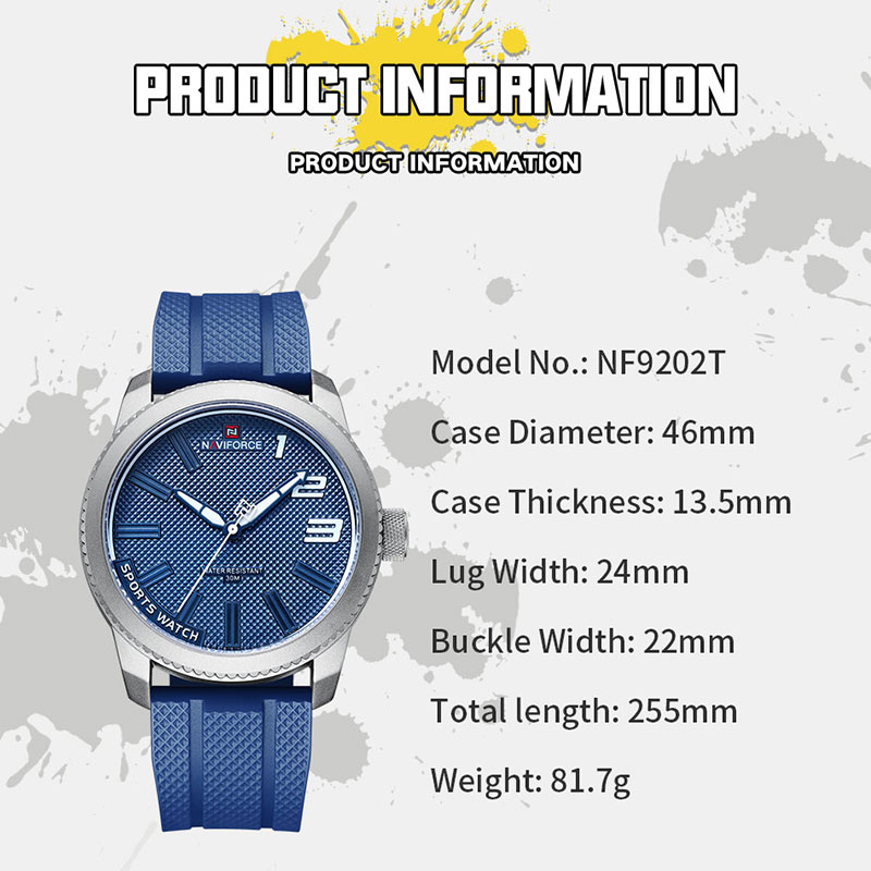 NAVIFORCE Siliconen Band Sport - Field Watch Military recensie en prijs