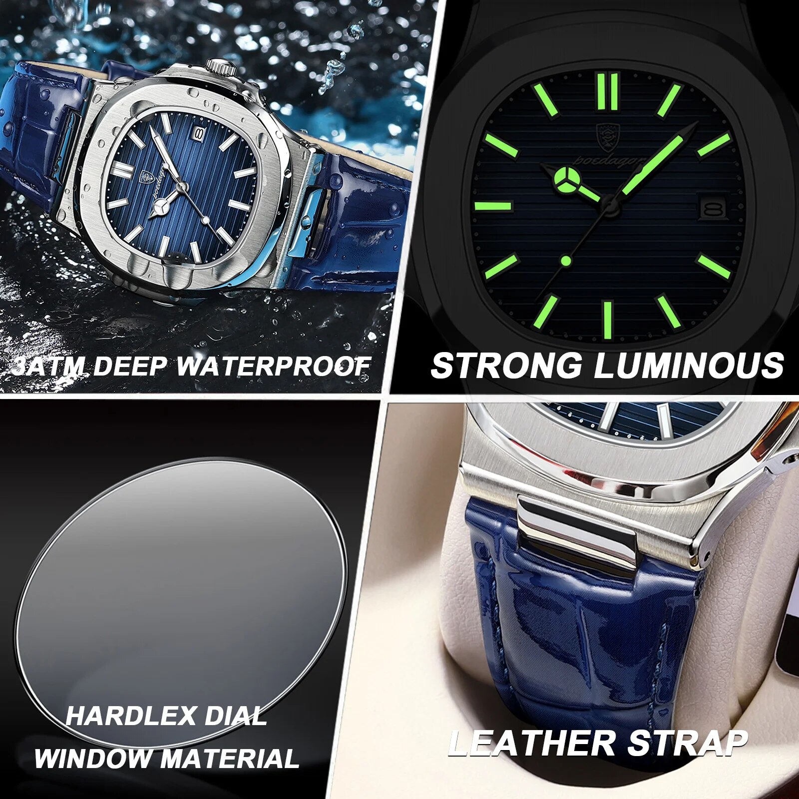 POEDAGAR Top Luxe Vierkante Ma - Luxury Watch Audemars Piguet recensie en prijs