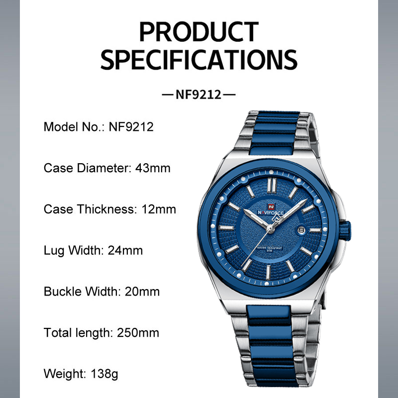 NAVIFORCE Heren quartzhorloge  - Field Watch Military recensie en prijs