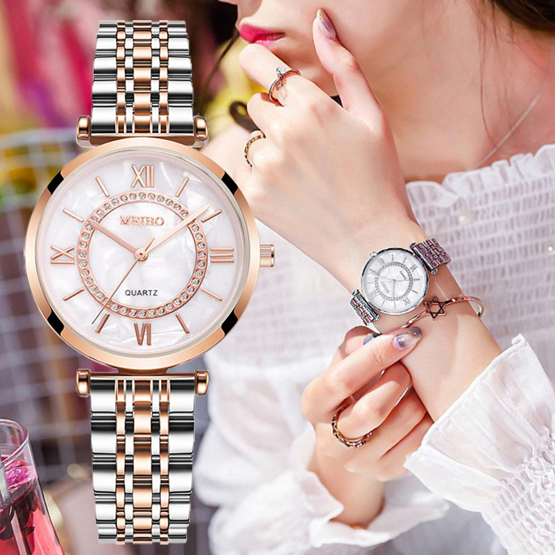 Luxe Kristal Vrouwen Armband H - Luxury Quartz Watch Brands recensie en prijs