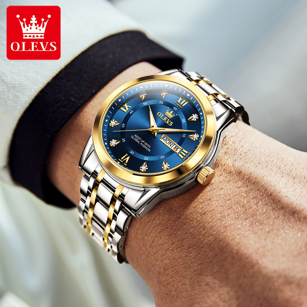 OLEVS merk mode herenhorloges  - Luxury Quartz Watch Brands recensie en prijs