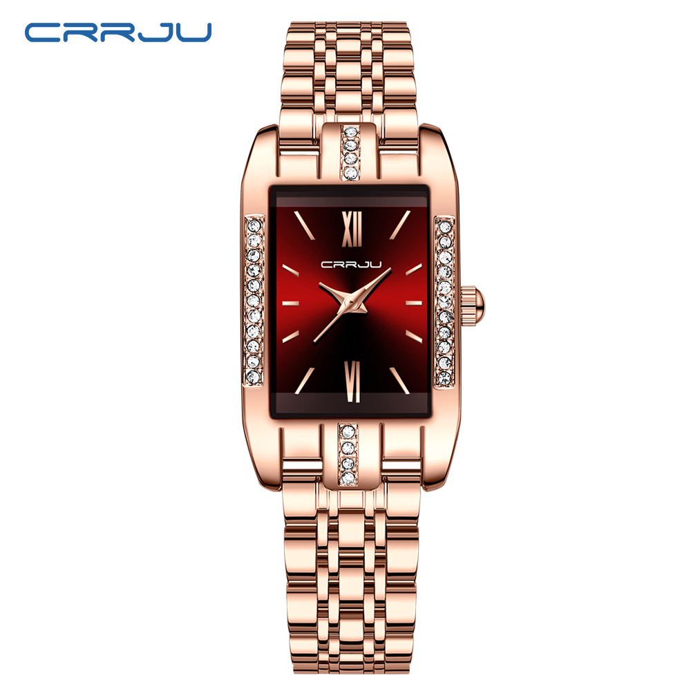 CRRJU Luxe Vierkant Horloge vo - Luxury Watch Girl recensie en prijs