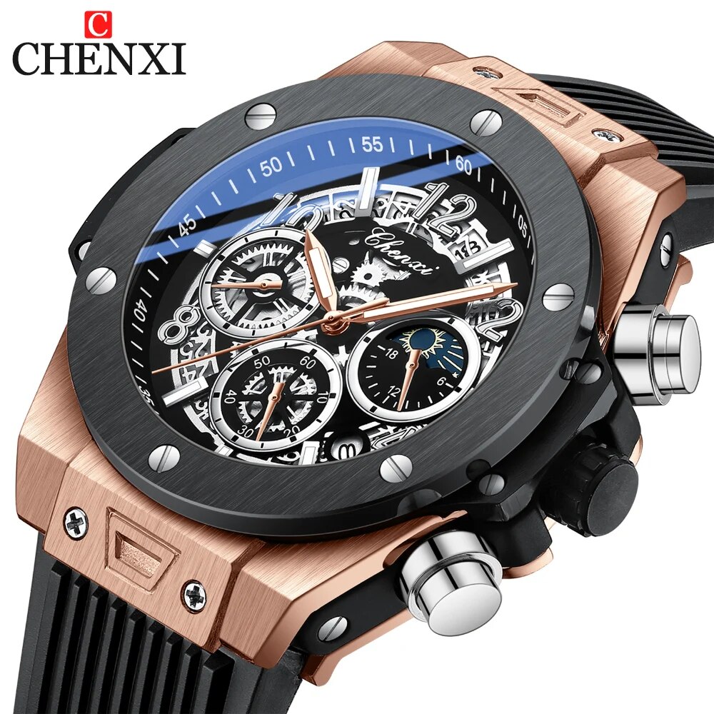 CHENXI Mode Siliconen Chronogr - Luxury Watch Hublot recensie en prijs