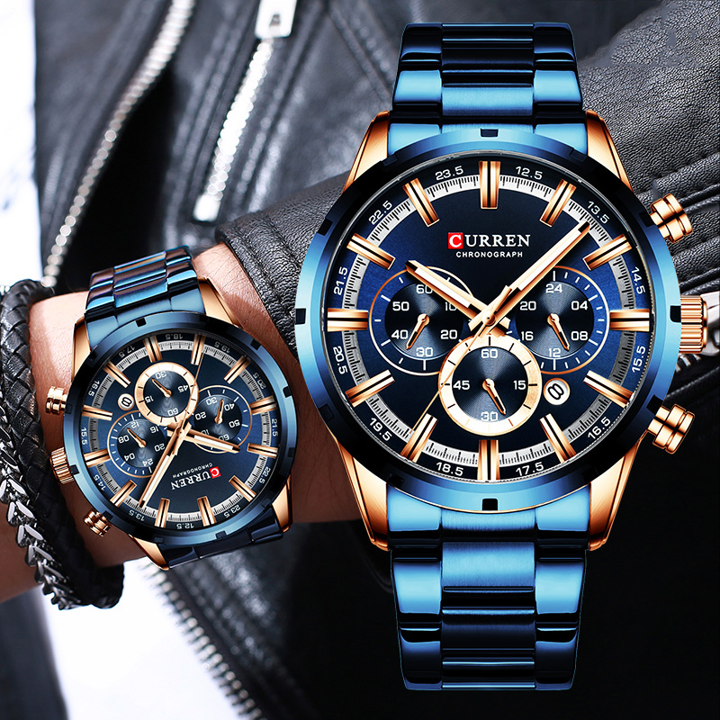 Curren Mannen Horloge Blauwe W - Luxury Watch Audemars Piguet recensie en prijs