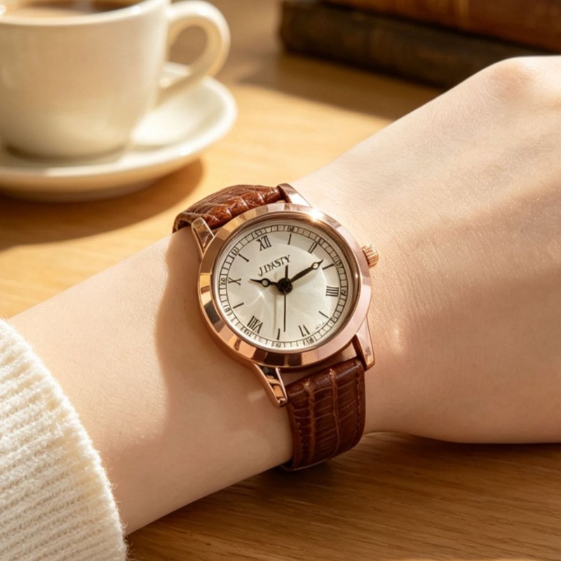 Luxe dames quartz horloges, mo - Luxury Watch With Leather Strap recensie en prijs