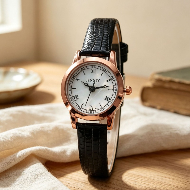 Luxe dames quartz horloges, mo - Luxury Watch With Leather Strap recensie en prijs