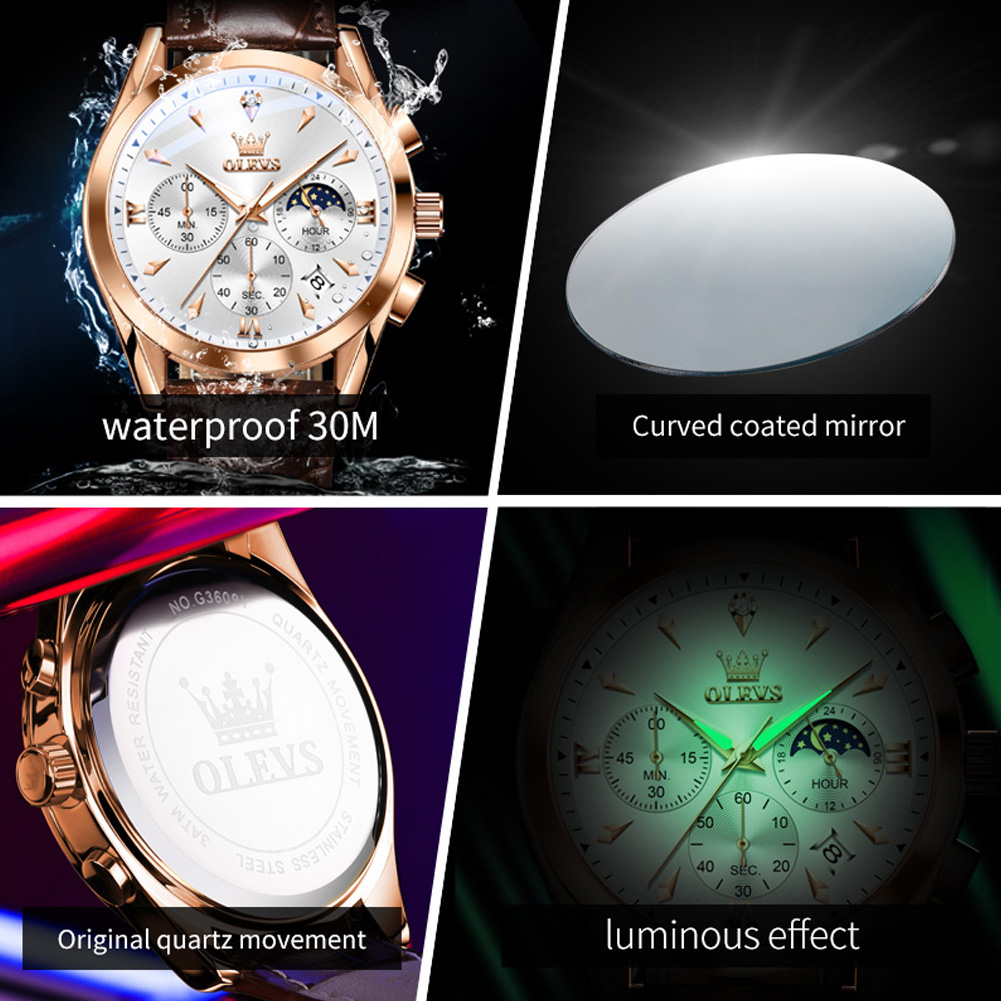 OLEVS Gloednieuwe Mode Quartz  - Luxury Watch Audemars Piguet recensie en prijs